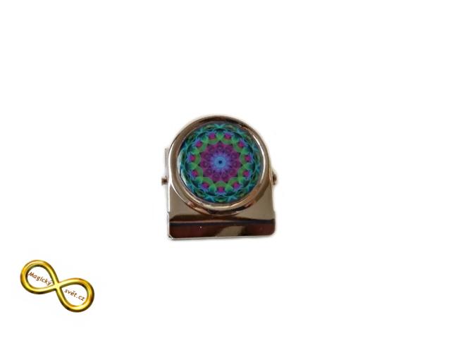Kovový klip s Magickou mandalou 75