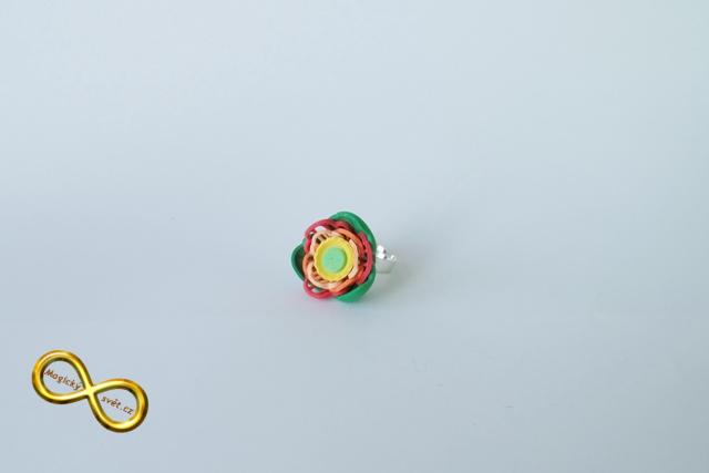 Prsten gummy barevný I.