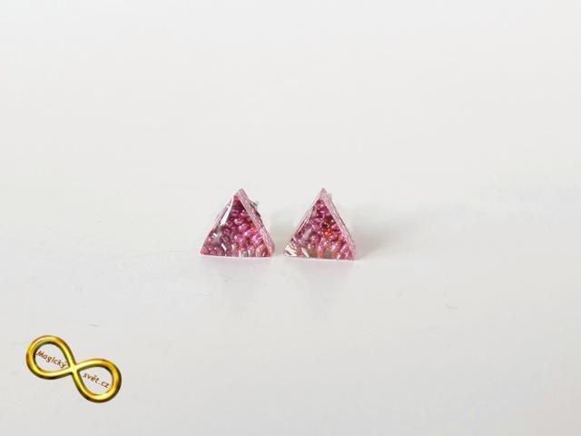 Náušnice "Resin" fialové