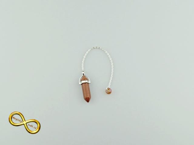 Kyvadlo Avanturin oranžový