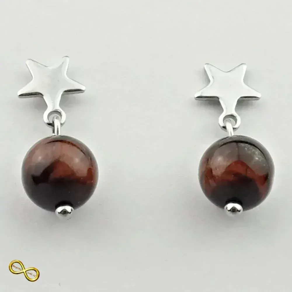 Náušnice hvězda s Býčím okem