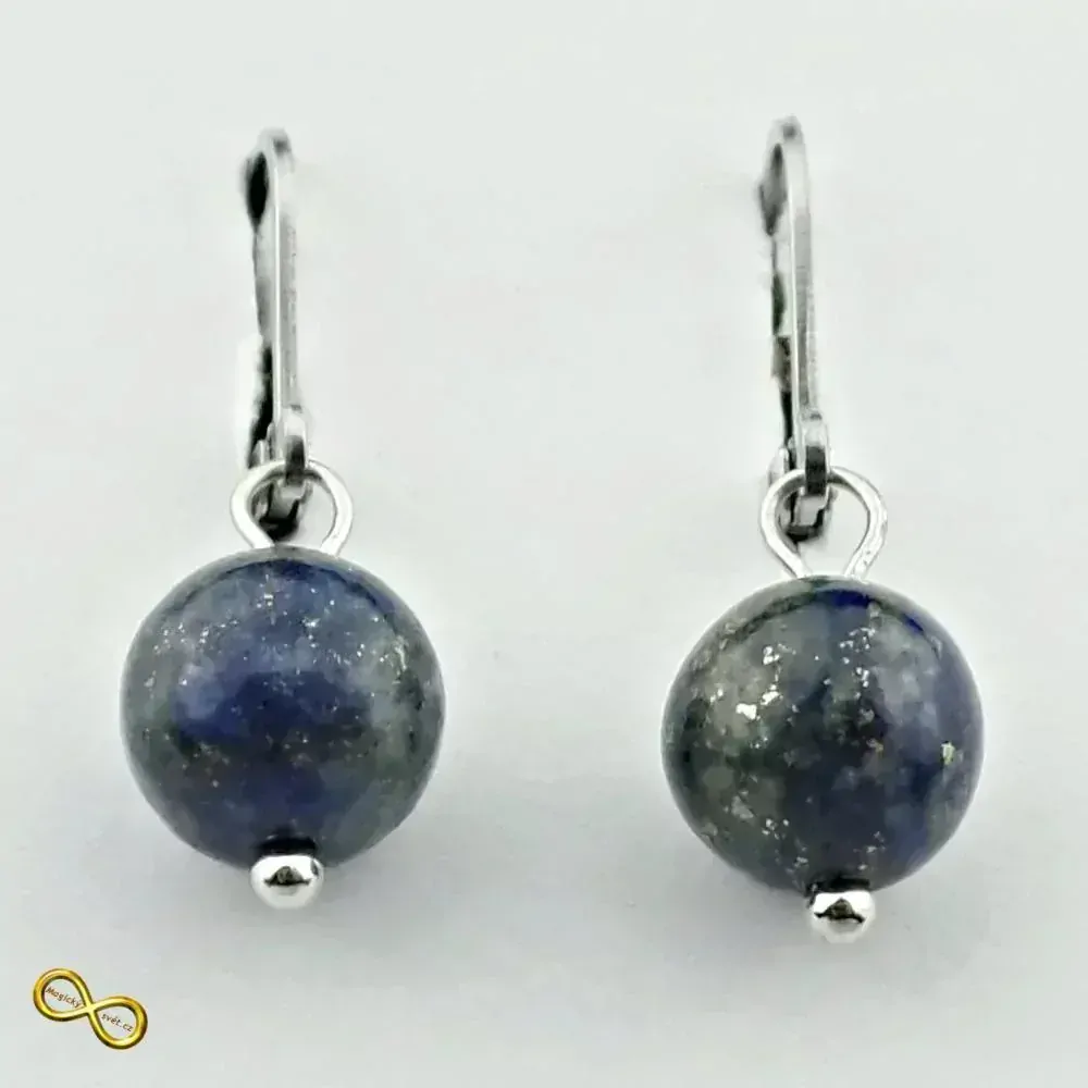 Náušnice zapínací s Lapisem Lazuli