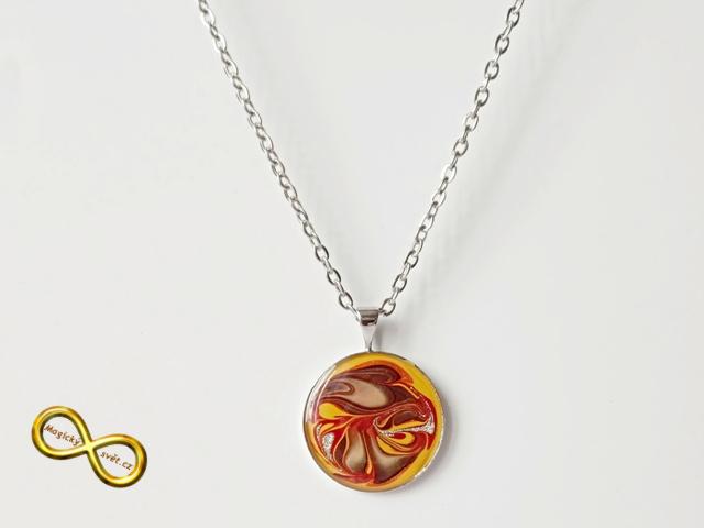 Náhrdelník malovaný barevný