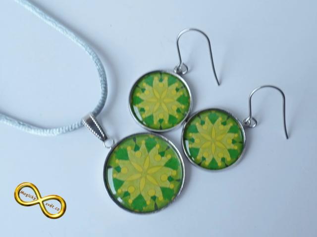 Souprava s malovanou mandalou "Klidná budoucnost"