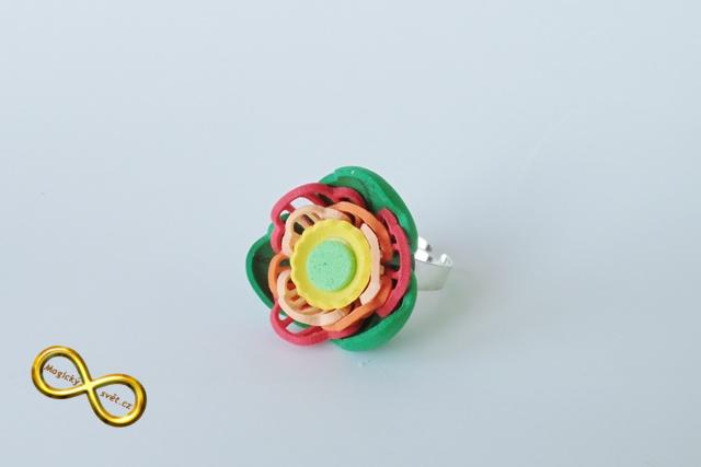 Prsten gummy barevný I.