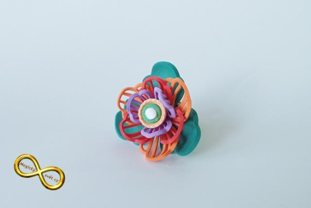 Prsten gummy barevný II.