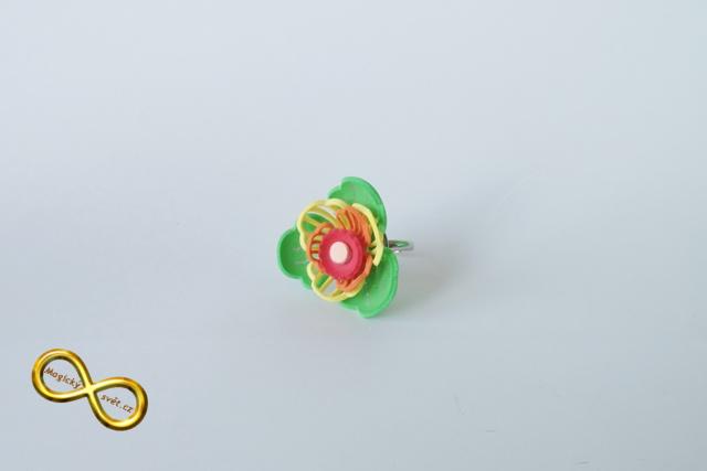 Prsten gummy barevný III.