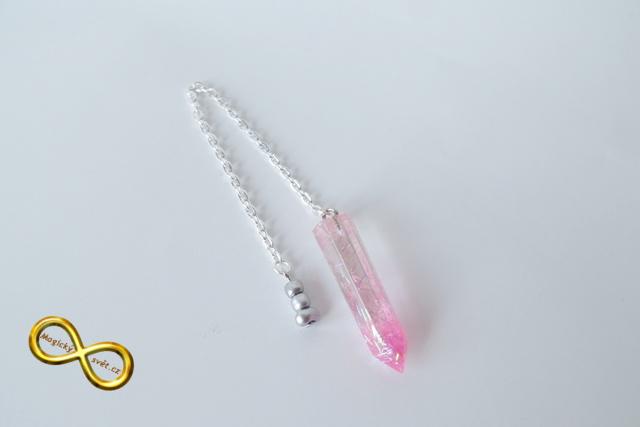 Kyvadlo "Resin" růžové s návodem
