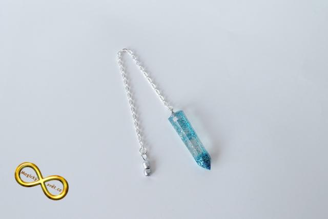 Kyvadlo "Resin" modré s návodem