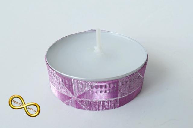 Svíčka čajová růžová