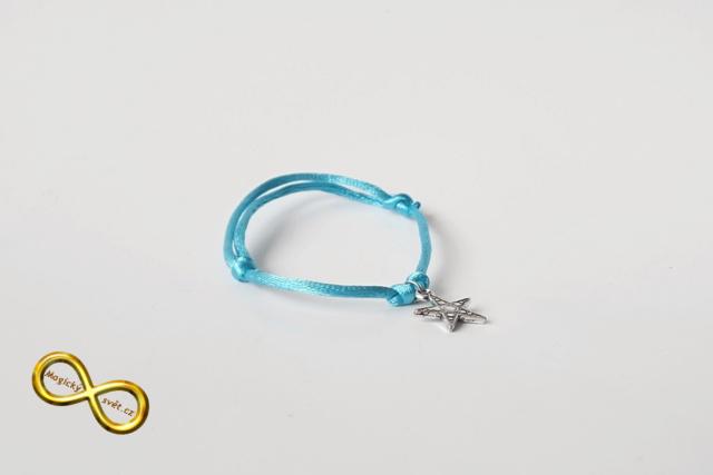 Náramek modrý s hvězdou