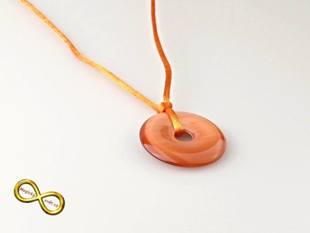 Náhrdelník s malým donutem z Ulexitu