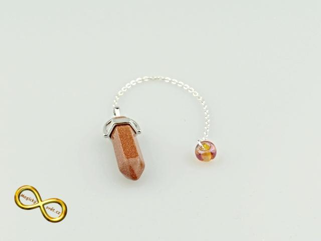 Kyvadlo Avanturin oranžový