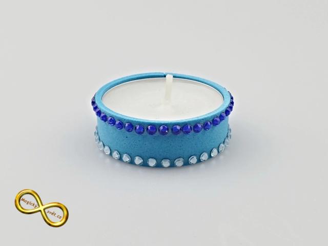 Svíčka čajová modrá