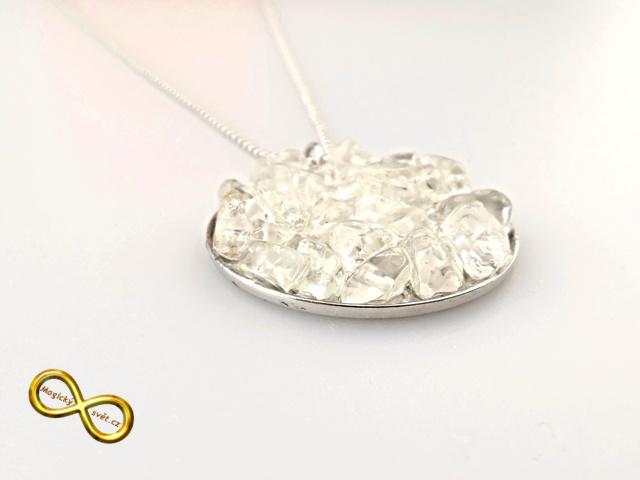 Náhrdelník s kamínky Křišťálu