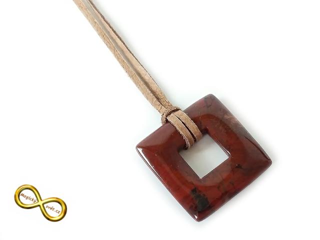 Náhrdelník s jaspisovým donutem