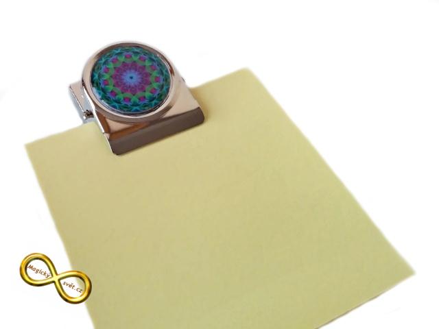 Kovový klip s Magickou mandalou 75