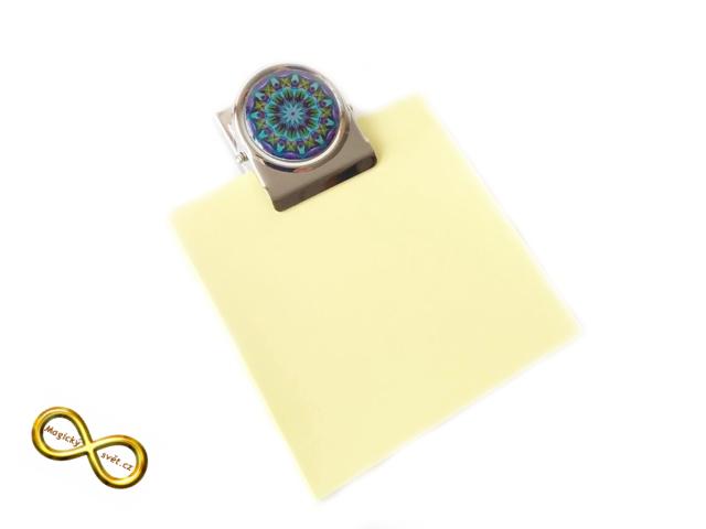 Kovový klip s Magickou mandalou 78