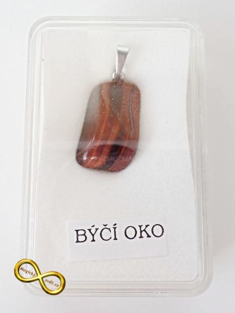 Přívěsek býčí oko v krabičce