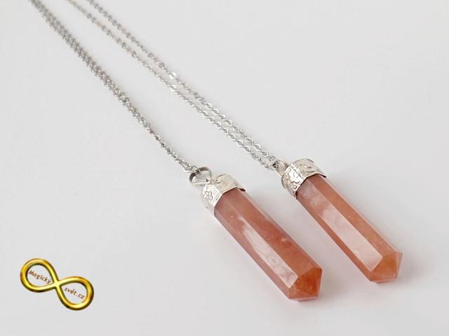 Náhrdelník Karneol na řetízku