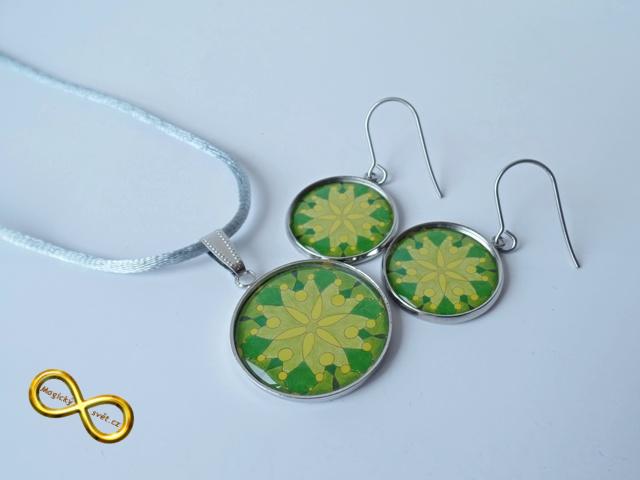 Souprava s malovanou mandalou "Klidná budoucnost"