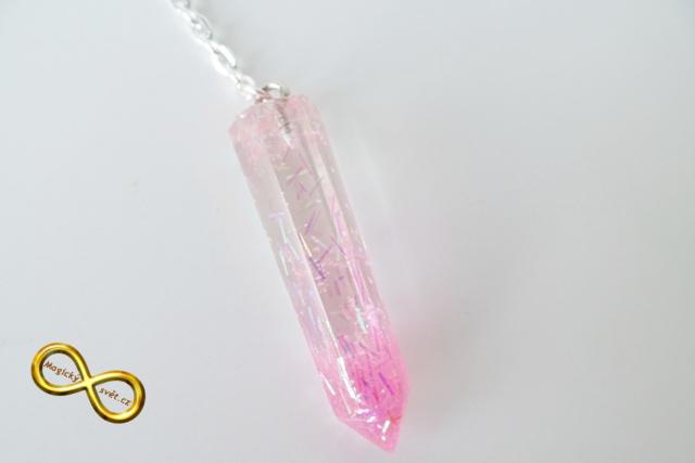 Kyvadlo "Resin" růžové s návodem
