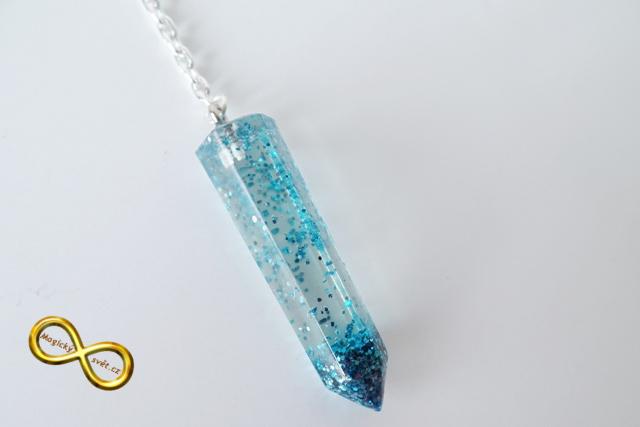Kyvadlo "Resin" modré s návodem