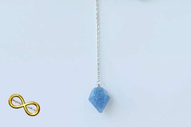 Kyvadlo "Resin" modré s návodem