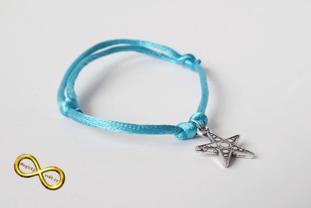 Náramek modrý s hvězdou