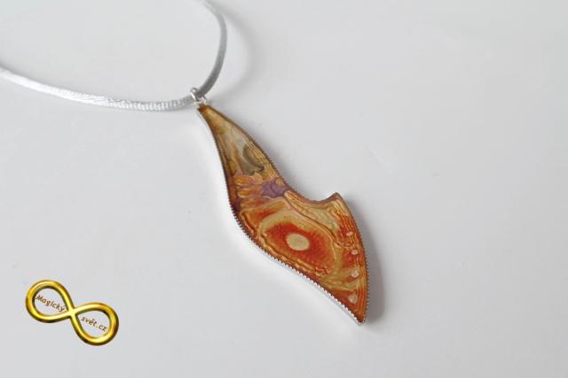 Náhrdelník blesk "Magical Fantasy" červeno-zlatý