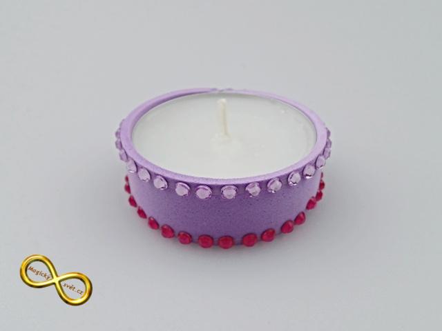 Svíčka čajová fialová