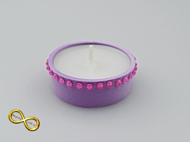 Svíčka čajová fialová