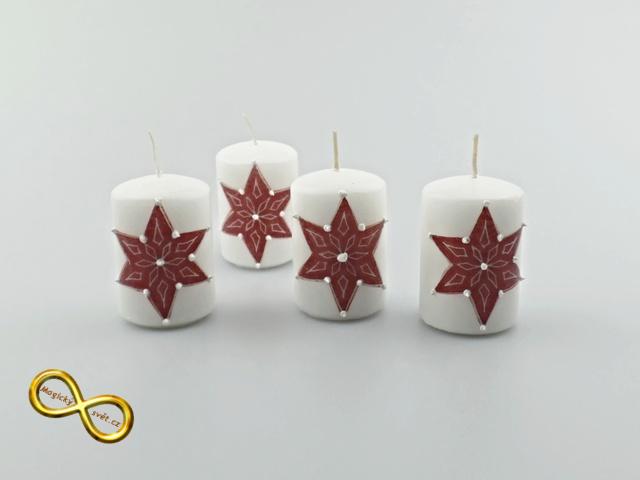 Svíčka adventní červená malá