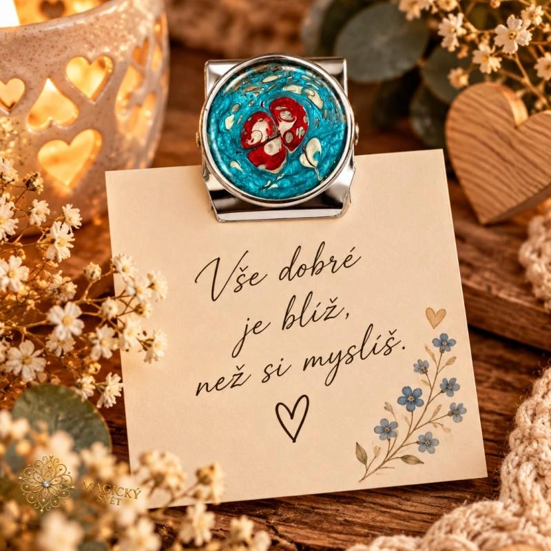 Magnetický klip na vzkazy Magical Fantasy – Korálová laguna