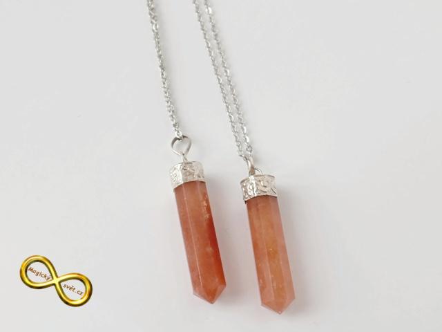 Náhrdelník Karneol na řetízku