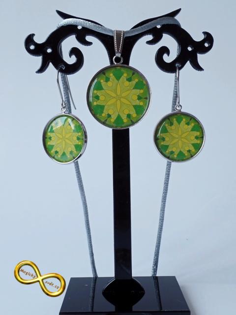 Souprava s malovanou mandalou "Klidná budoucnost"