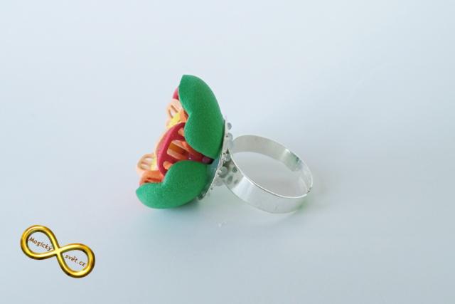 Prsten gummy barevný I.