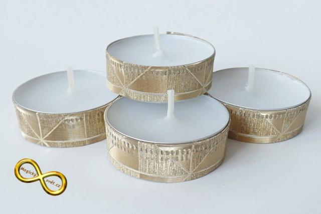 Svíčka čajová zlatá