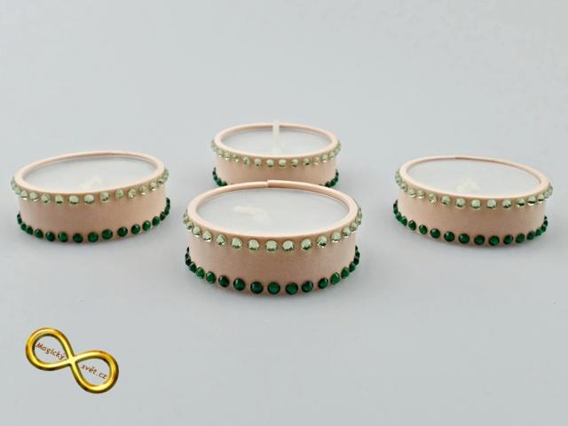 Svíčka čajová béžová