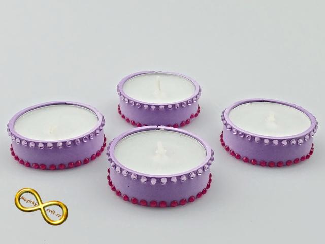 Svíčka čajová fialová