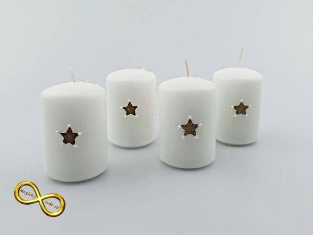 Svíčka adventní malá sněhulák