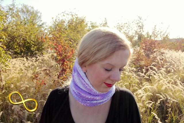 Nákrčník tunel fialkový