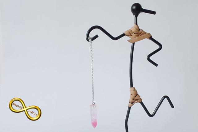 Kyvadlo "Resin" růžové s návodem