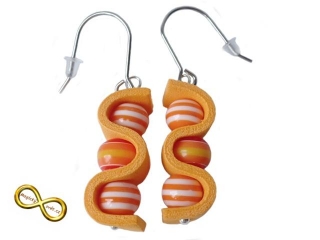 Náušnice gummy oranžové
