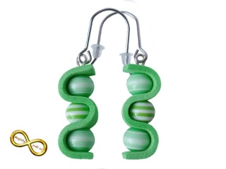 Náušnice gummy zelené