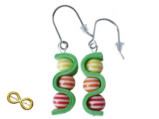 Náušnice gummy barevné