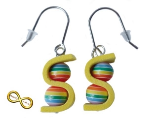 Náušnice gummy barevné malé