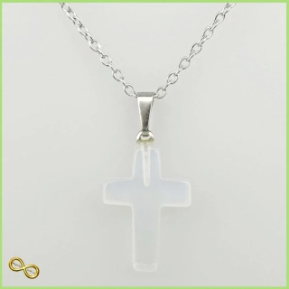 Náhrdelník křížek z Opalitu